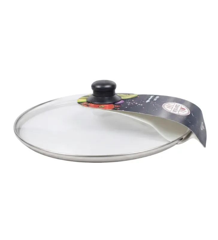 Tapa de Vidrio 30 cm con Pomo de Baquelita | Távola