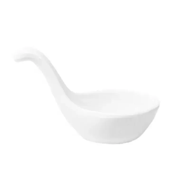 Cuchara Degustación con Asa 10.5 cm Melamina Blanca | Távola 81912