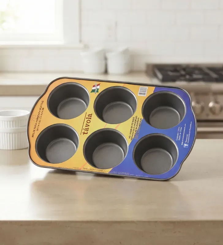 Molde para Hornear 6 Muffins Antiadherente | Távola 77151