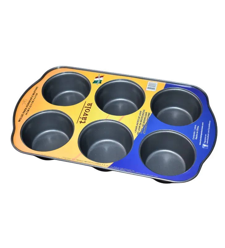 Molde para Hornear 6 Muffins Antiadherente | Távola 77151