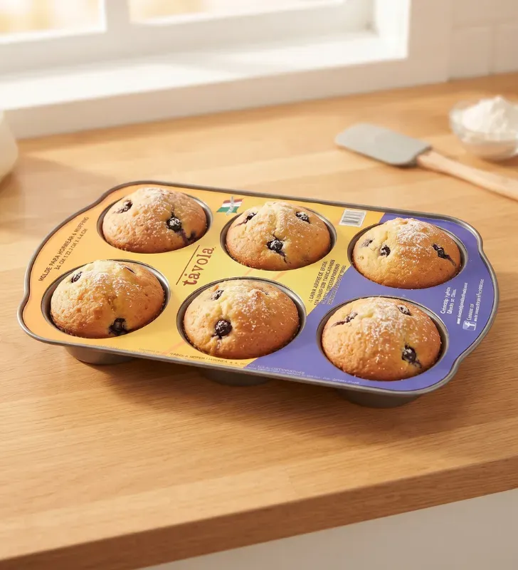Molde para Hornear 6 Muffins Antiadherente | Távola 77151