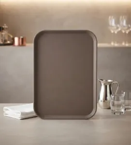 Charola Rectangular Antideslizante 40.5 x 56 cm | Travessa 056-001-006
