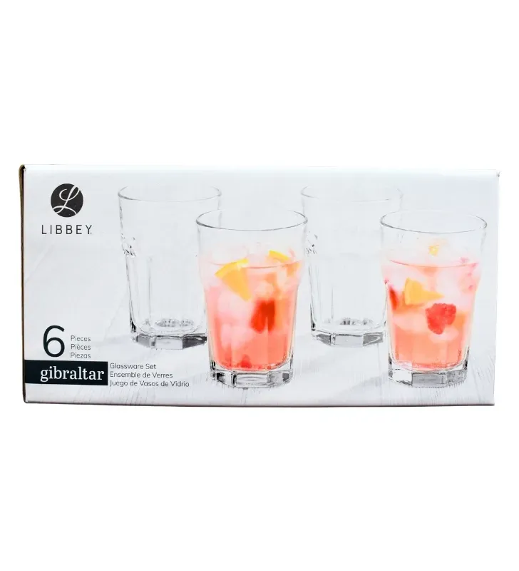 Juego de 6 Vasos Gibraltar 414 ml D244 | Libbey