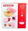 Juego para Hornear Vidrio 10 Pzs Tapas Rosas E312 | Pyr-O-Rey