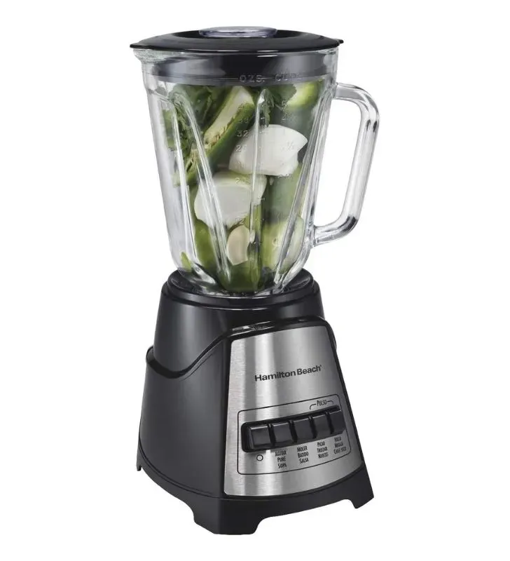 Licuadora Hamilton Beach 58148‑MXR 40 oz | 12 funciones, 700 W y vidrio