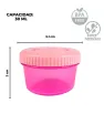 Recipientes con Tapa de Rosca No. 00 30ml 4 Pzs MX-514 | Yuliana