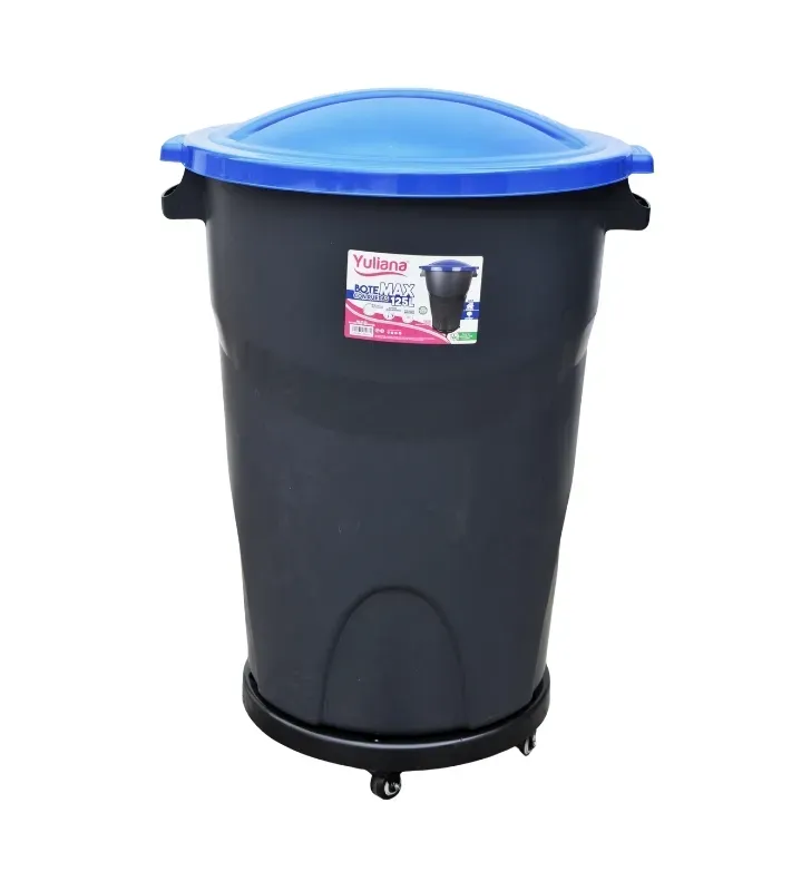 Bote Max 125L con Tapa y 5 Ruedas MX-422 | Yuliana