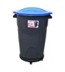Bote Max 125L con Tapa y 5 Ruedas MX-422 | Yuliana