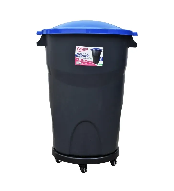 Bote Max 125L con Tapa y 5 Ruedas MX-422 | Yuliana