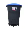 Bote Max 125L con Tapa y 5 Ruedas MX-422 | Yuliana