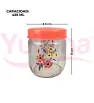 Set Botanic Decorado 3 Tarros Vidrio 425ml con Tapa Y-90031 | Yuliana