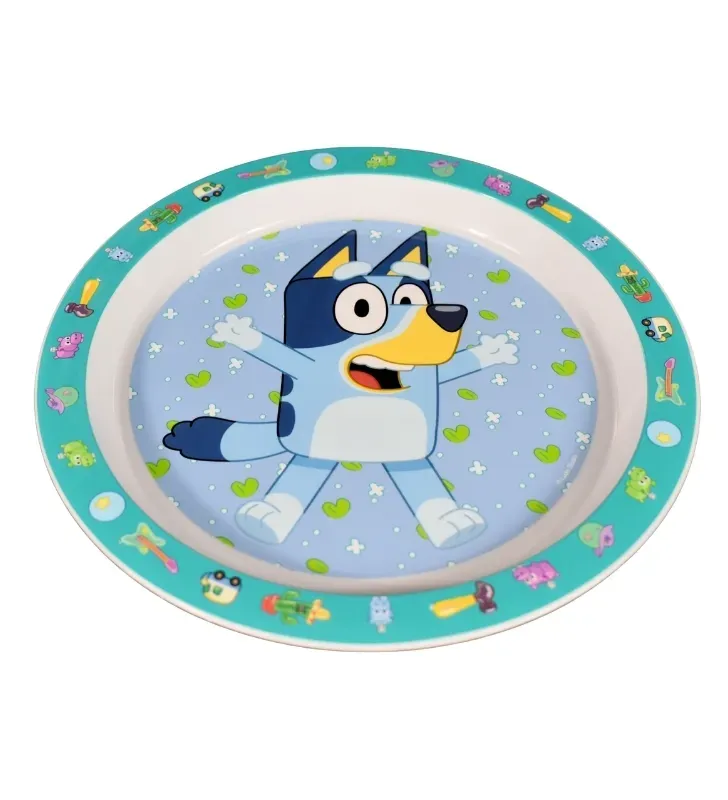 Plato Infantil con Borde Decorado Bluey 1669-4105 | Regalos Siglo XXI