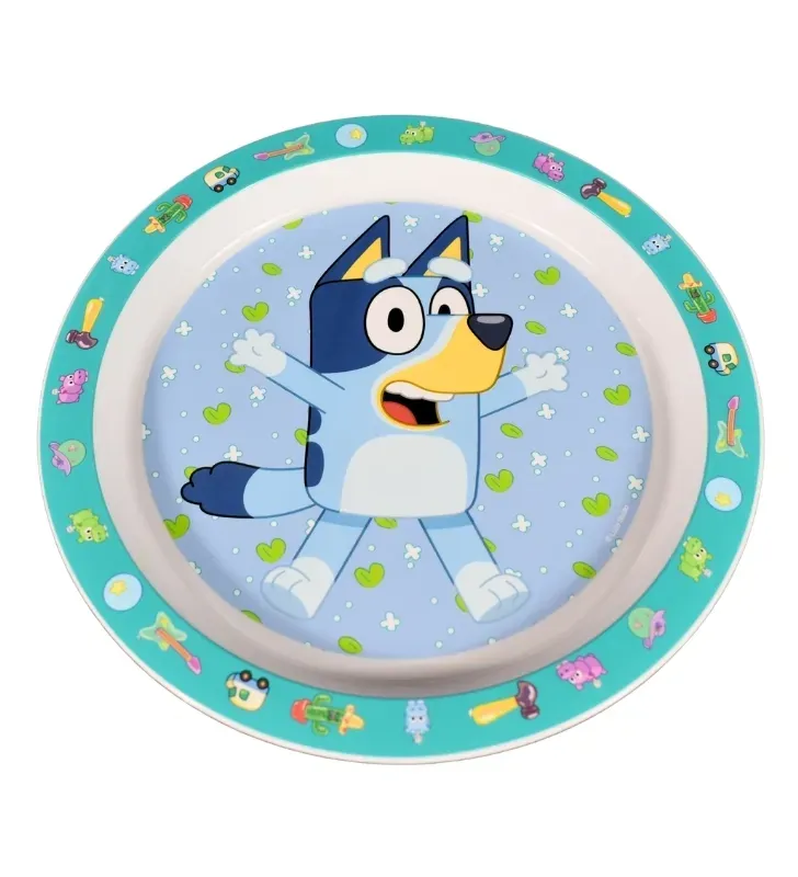 Plato Infantil con Borde Decorado Bluey 1669-4105 | Regalos Siglo XXI