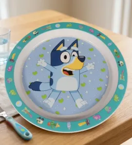 Plato Infantil con Borde Decorado Bluey 1669-4105 | Regalos Siglo XXI