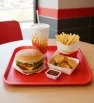 Charola Fast Food Plástico Roja Antiderrapante 156-004-003 | Travessa