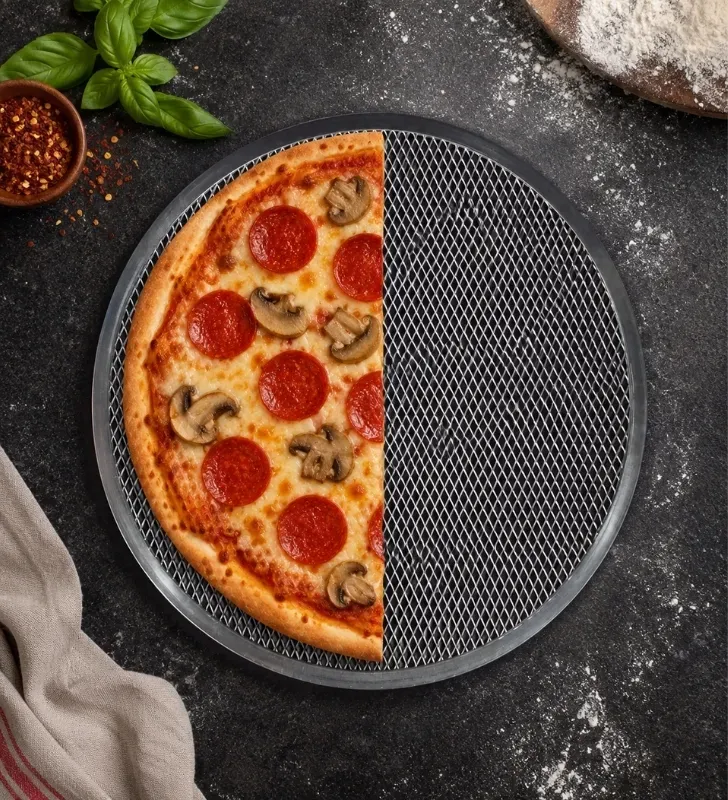 Malla de Aluminio para Pizza 14 Pulgadas (35.56 cm) 156-006-014 | Travessa