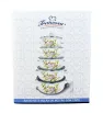 Set de 5 Ollas de Peltre con Tapa de Vidrio 16-24 cm 043-037-004 | Travessa