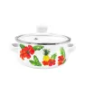 Set de 5 Ollas de Peltre Tapa Cristal Diseño Piñas 043-041-003 | Travessa