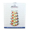 Set de 5 Ollas de Peltre Tapa Cristal Diseño Piñas 043-041-003 | Travessa