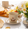 Plato para Taza Decoración Flor de Otoño | Elegancia para tu Mesa-SANTA ANITA