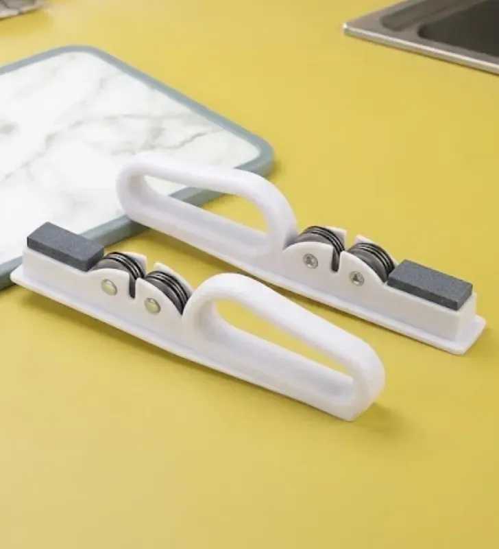 Ideal para afilar cuchillos de cocina lisos, navajas y utensilios de corte domésticos en el hogar, fondas, cocinas económicas y