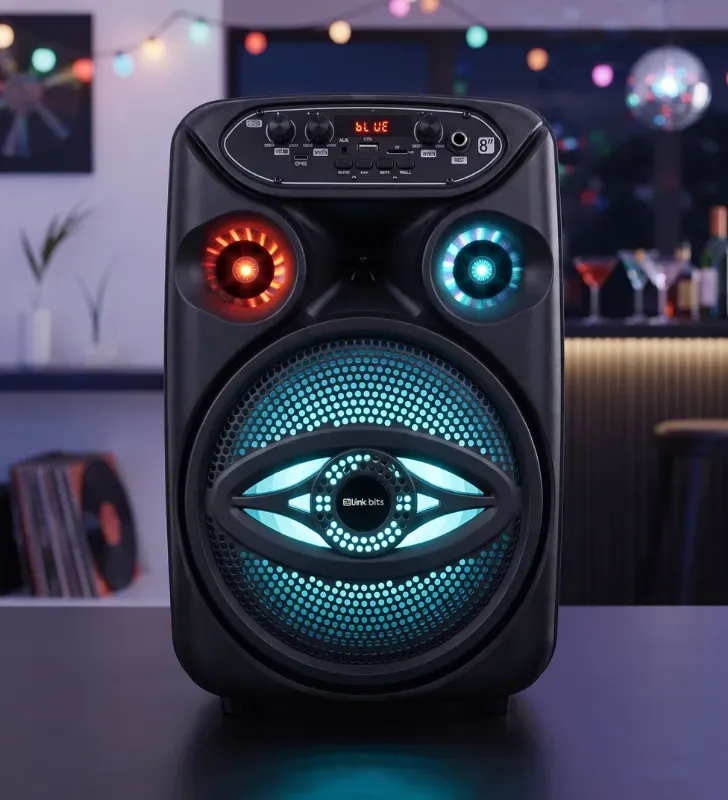 Bafle Bluetooth 8" 2500W PMPO Karaoke Micrófono SA8058T | Link Bits