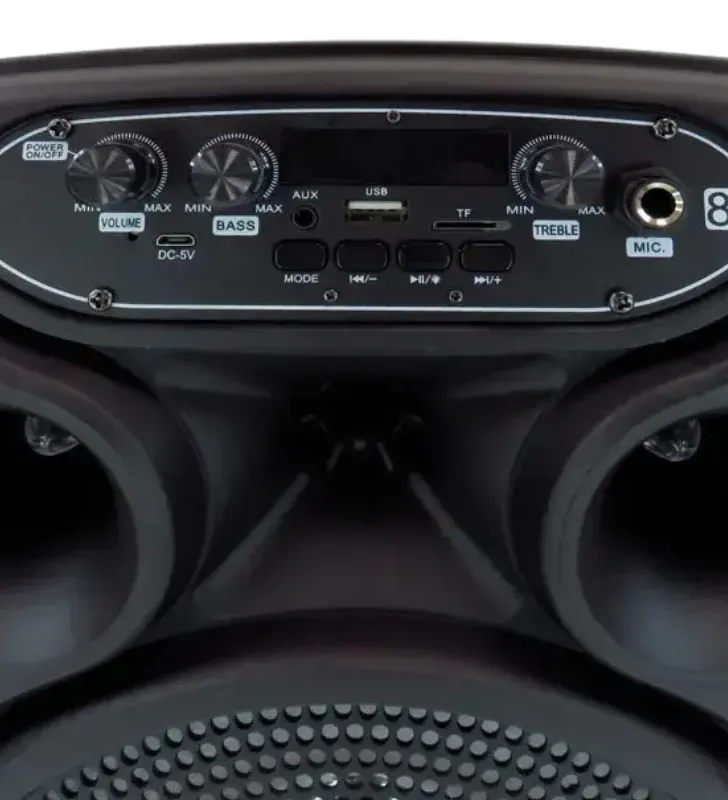 Bafle Bluetooth 8" 2500W PMPO Karaoke Micrófono SA8058T | Link Bits