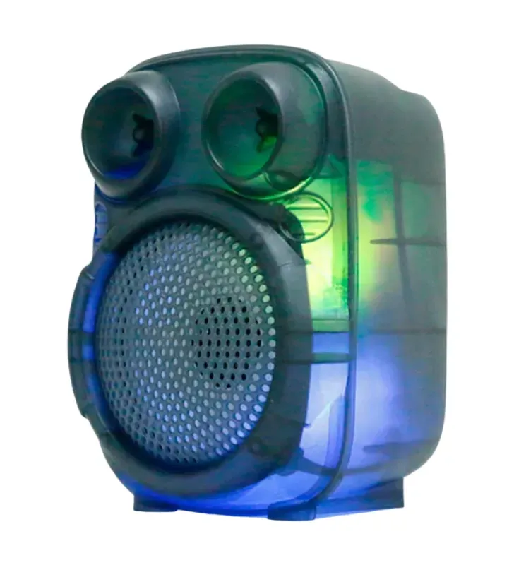 Bocina Bluetooth Portátil 3" 5W TWS Luz LED SA323T RFR366 | Link Bits