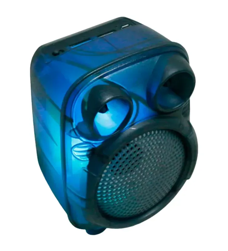 Bocina Bluetooth Portátil 3" 5W TWS Luz LED SA323T RFR366 | Link Bits