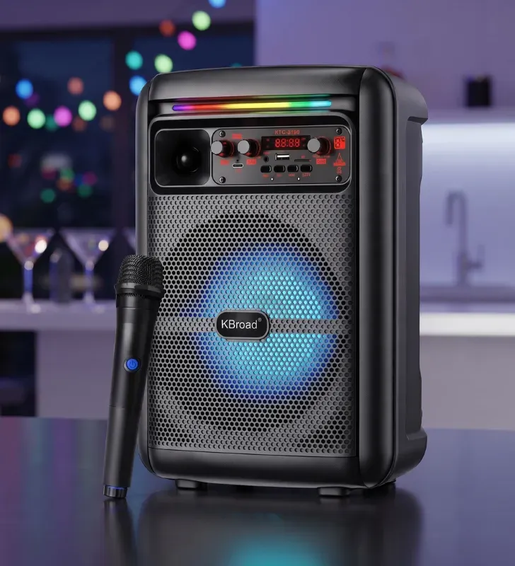 Bocina Bafle Bluetooth 8" Full Range 5W KTS-2198 | KBroad Link Bits