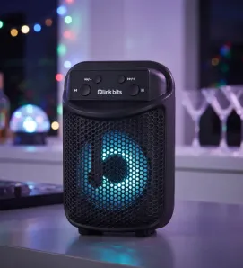 Bocina Bluetooth Portátil 3" TWS Luz LED VA399T RFR-342 | Link Bits