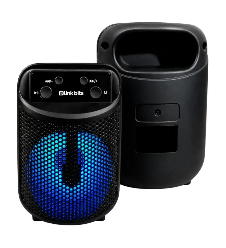 Bocina Bluetooth Portátil 3" TWS Luz LED VA399T RFR-342 | Link Bits