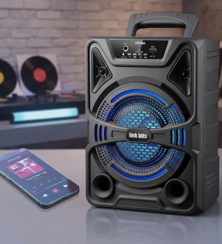 Bafle Bluetooth 8" 3000W PMPO TWS Batería 1200mAh VA880T | Link Bits