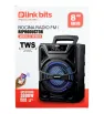 Bafle Bluetooth 8" 3000W PMPO TWS Batería 1200mAh VA880T | Link Bits