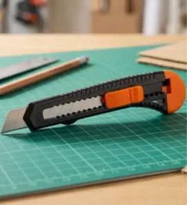 Cutter de Plástico 6" Cuchilla Acero al Carbono 18 mm 5897 | Keer