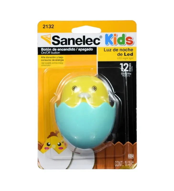 Luz de Noche LED Infantil Pollito Amarillo 5W 2132 | Sanelec Kids