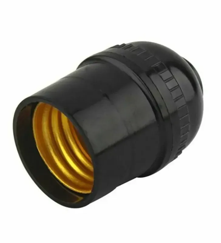 Portalámpara Sencillo de Baquelita Negra E26/E27 660W 2482 | Sanelec