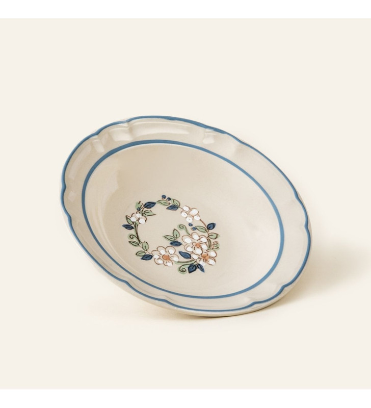 Plato Sopero Decorado con Victoria | Elegancia para tus Sopas y Caldos-SANTA ANITA