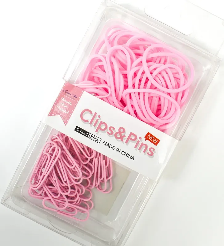 Kit ligas y clips colores pastel AL‑30505‑075 – Oficina y manualidades
