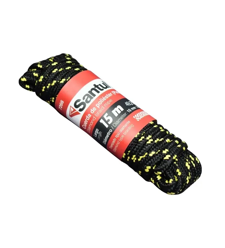 Cuerda Trenzada Diamante 10mm, 15 m Alta Resistencia 7266 | Santul