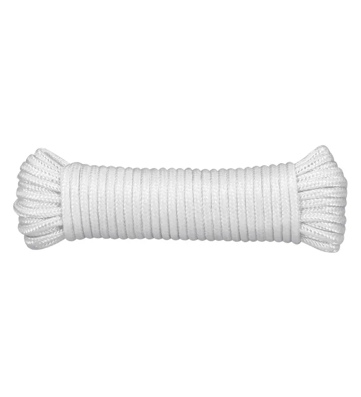 Cuerda Trenzada Diamante 4mm, 15m Blanca 7264 | Santul