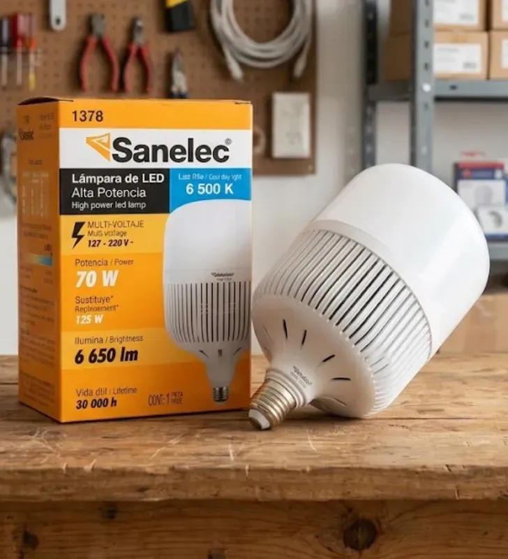 Foco LED de Alta Potencia 70W 6650 lm 6500K 1378 | Sanelec