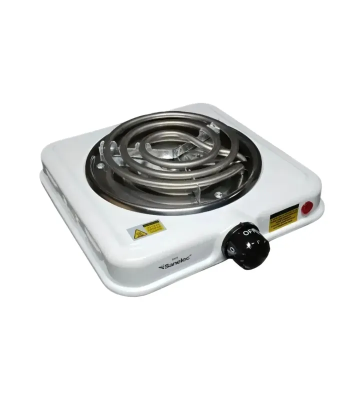 Parrilla Eléctrica Sencilla 1 Quemador 1000W Termostato 5928 | Sanelec