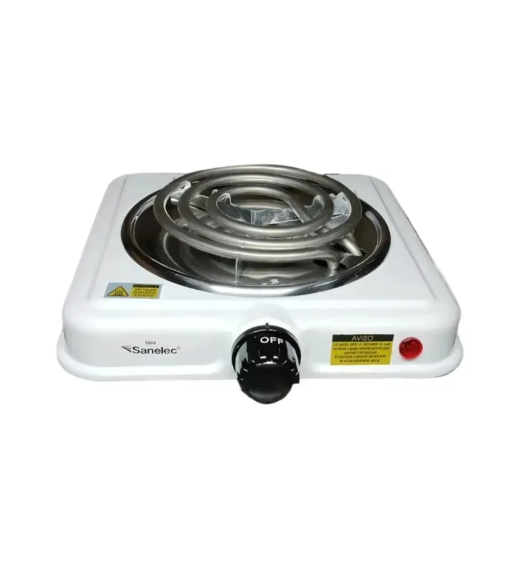 Parrilla Eléctrica Sencilla 1 Quemador 1000W Termostato 5928 | Sanelec