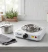 Parrilla Eléctrica Sencilla 1 Quemador 1000W Termostato 5928 | Sanelec