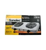 Parrilla Eléctrica Doble 2 Quemadores 2000W Termostato 5929 | Sanelec