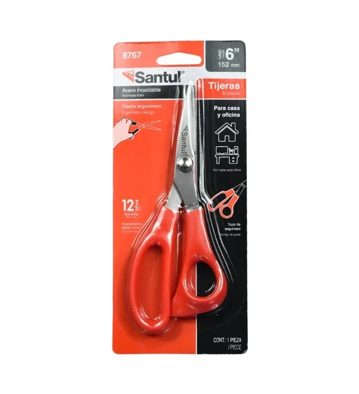 Tijera para Casa y Oficina 6"  Acero Inoxidable 8767 | Santul