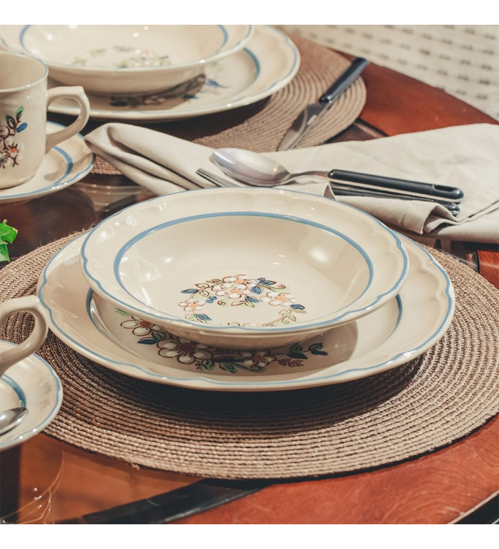 Plato Sopero Decorado con Victoria | Elegancia para tus Sopas y Caldos-SANTA ANITA