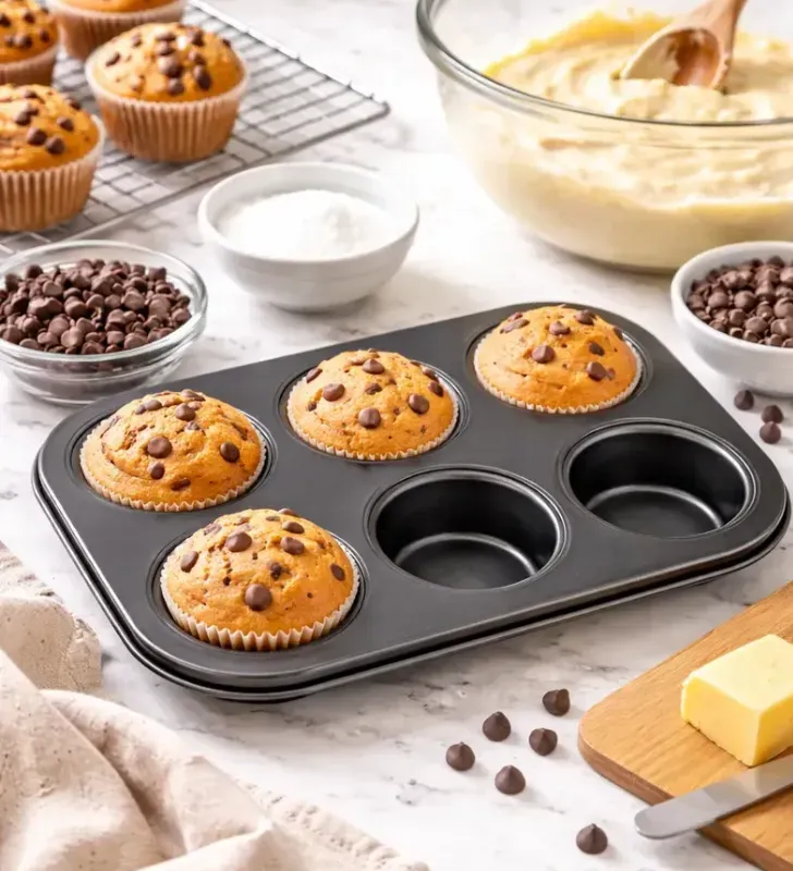 Molde para Muffin 6 Cavidades Acero al Carbón Antiadherente 060-005-006 | Travessa
