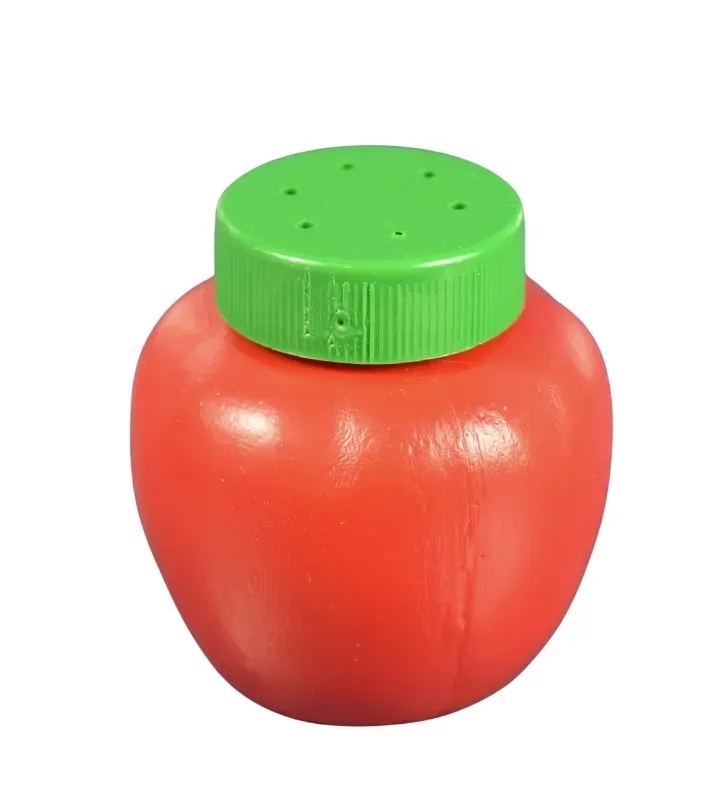 Salero en Forma de Jitomate de Plástico Rojo/Verde | PG Plagol